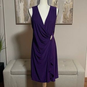 Purple evening dress